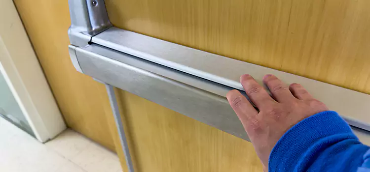 Installing a Push Bar on a Door Eastchester